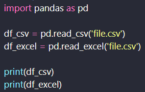 CSV、EXCELファイルの読みこみ