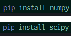 SciPyのインストール