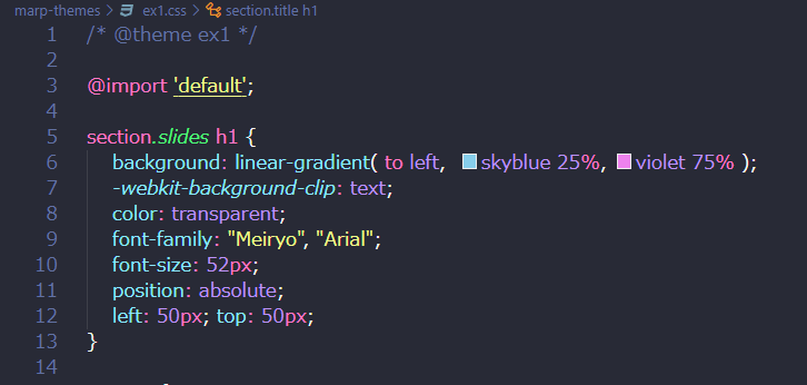 Marp、 CSSでオリジナルテーマを作ろう